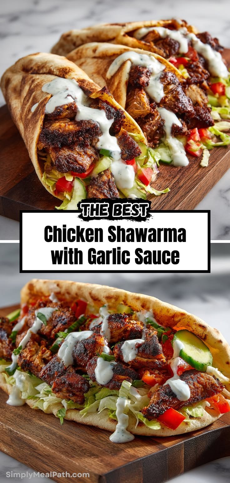 Chicken Shawarma with Garlic Sauce for family meals