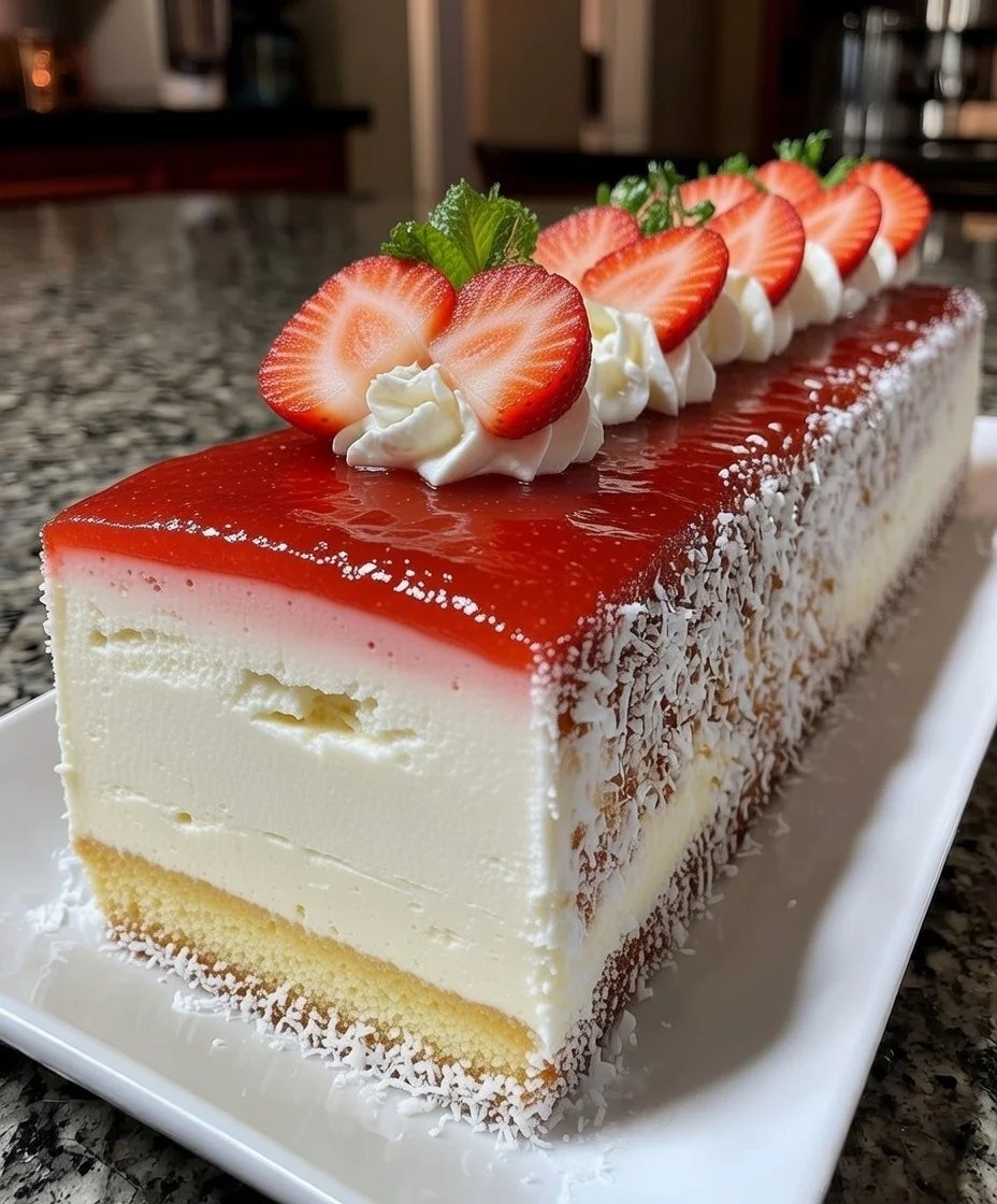 Multilayer Strawberry Cheesecake