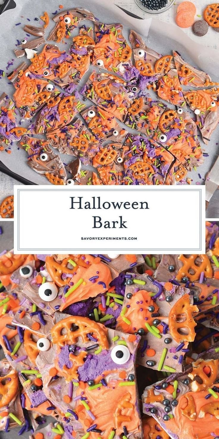 Sweet & Salty Halloween Bark