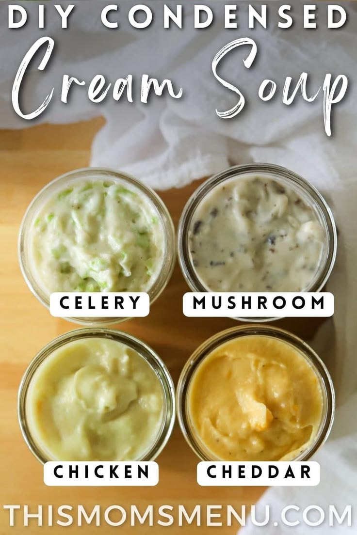 Homemade Condensed Cream Soup | Real, Wholesome Ingredients | Best homemade cream of mushroom soup, Home made cream of mushroom soup recipes, Soups and stews
