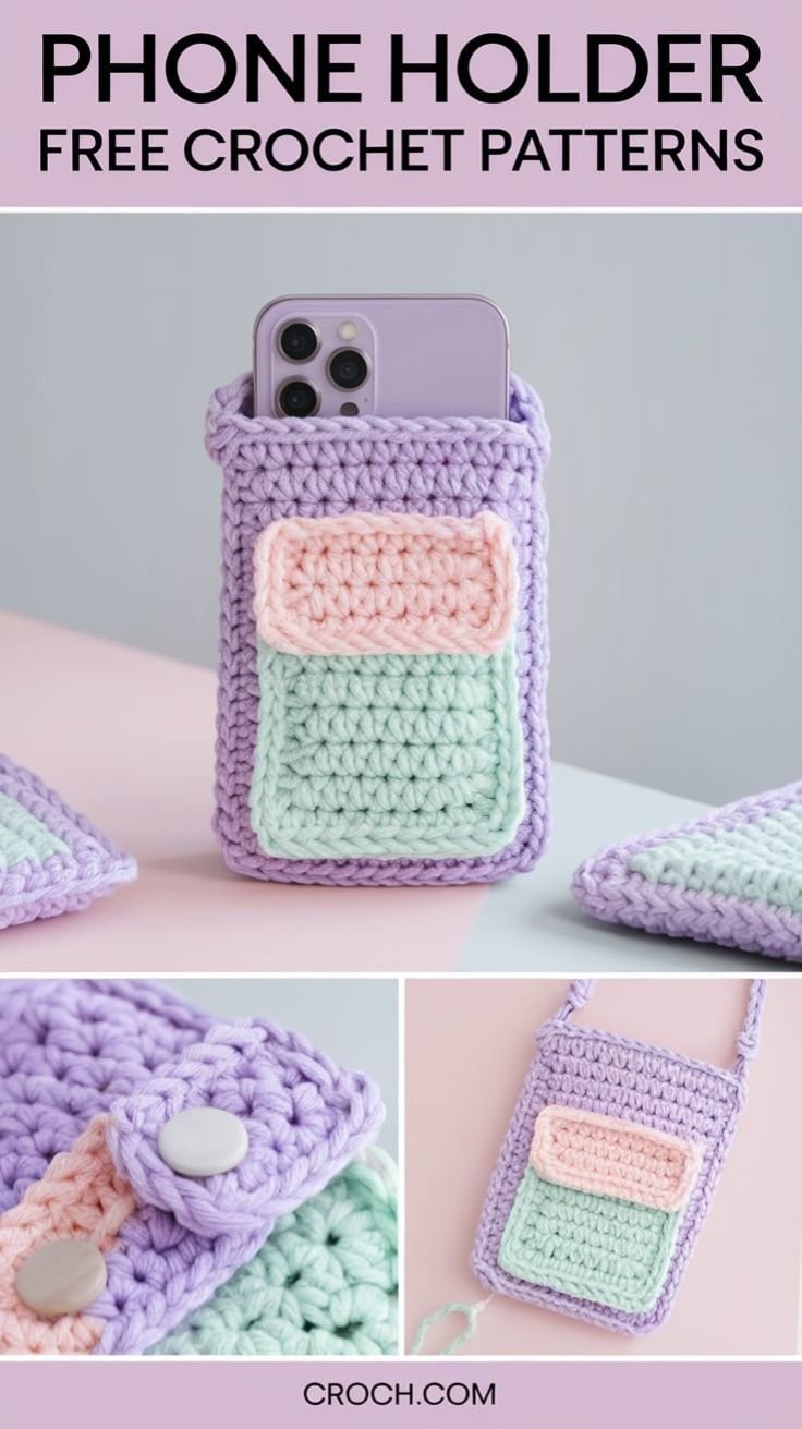 Free Crochet Phone Holder Pattern 6 Crochet Phone Holder Free Pattern