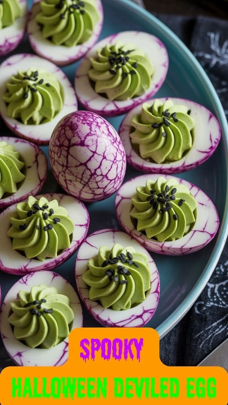 Halloween appetizers for adults deviled eggs | Halloween appetizers with deviled eggs, Halloween appetizers with hard boiled eggs, Fun halloween appetizers