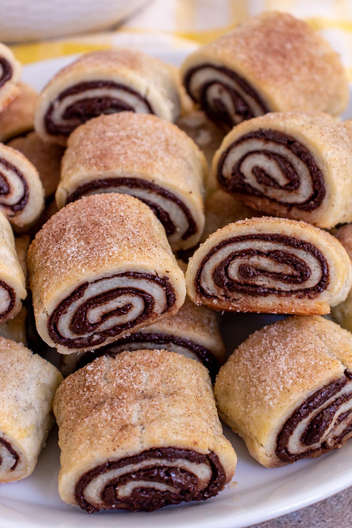 Delicious Chocolate Rugelach | Homemade rugelach dessert, Easy rugelach dessert, Traditional spiral baklava dessert