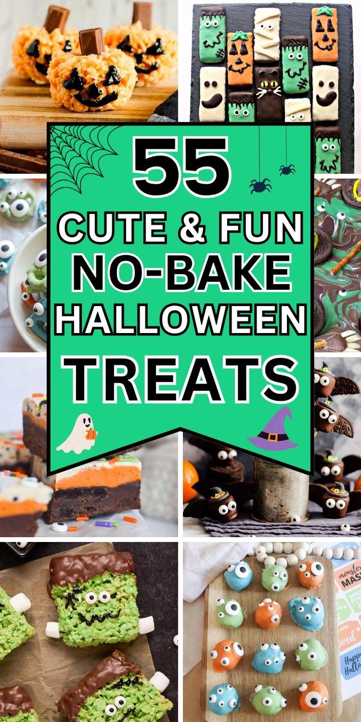 55 Quick No-Bake Halloween Desserts - Cute Quick Halloween Treats