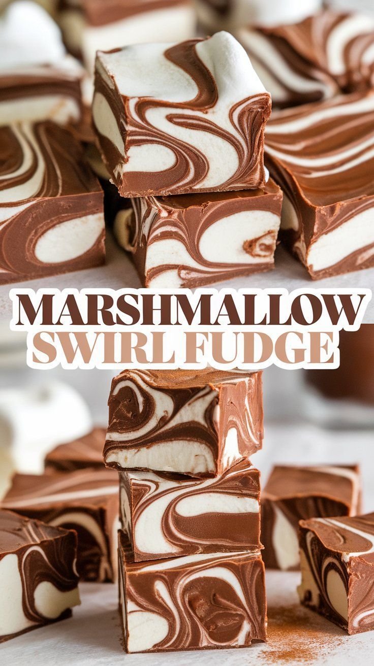 Marshmallow Swirl Fudge