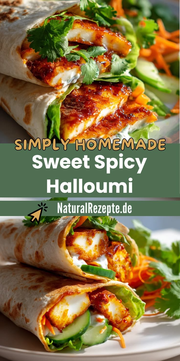 Mach Dir Diesen Süß-Scharfen Halloumi Wrap Schnell Zuhause