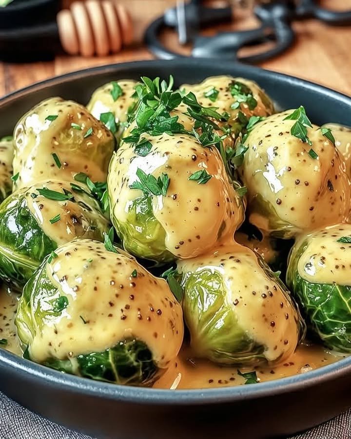 Ich konnte das täglich essen, Rosenkohl in einer cremigen Frischkäse Senfsauce
Zutaten
120 ml Brühe
1 Knoblauchzehe
500 g Rosenkohl
1 Zwiebel
200 g Frischkäse
1 TL, gehäuft Senf
evtl. Speisestär...