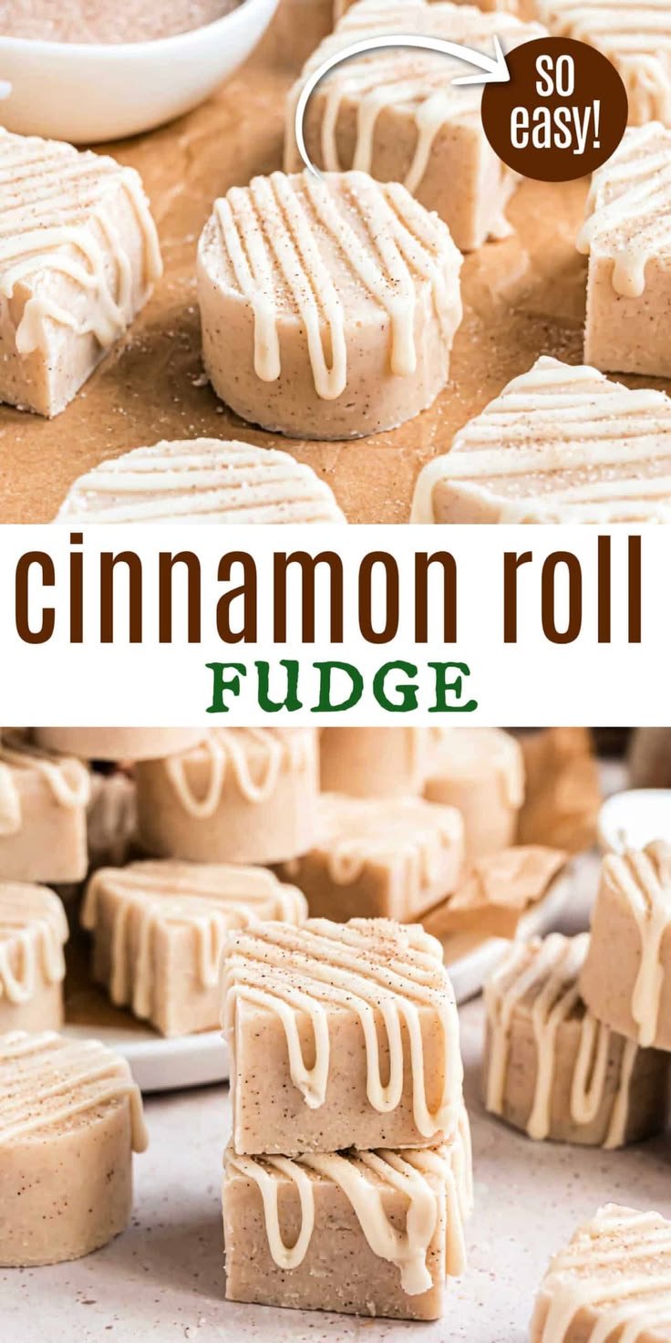 Cinnabon Cinnamon Roll Fudge