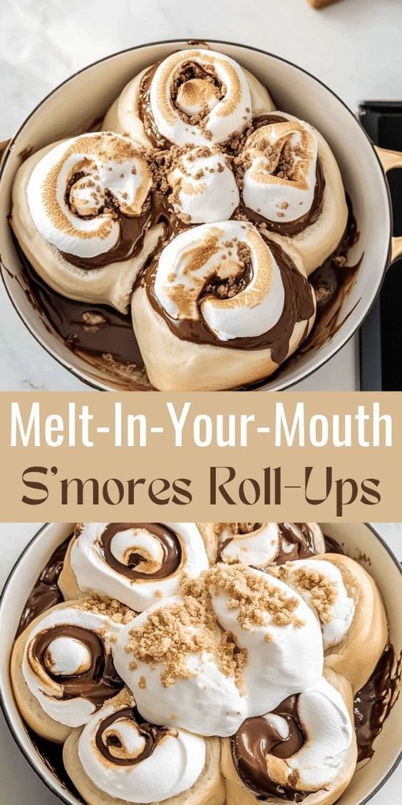 Melt-In-Your-Mouth S’mores Roll-Ups