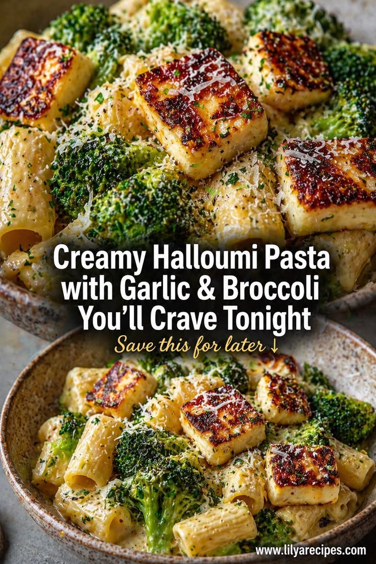 Creamy Halloumi Pasta with Garlic & Broccoli You’ll Crave Tonight