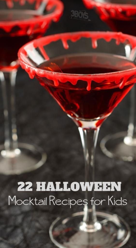 Over 20 Halloween Mocktail Recipes for Kids halloween meals | Alkolsüz kokteyl, Alkollü içecekler, Recetas