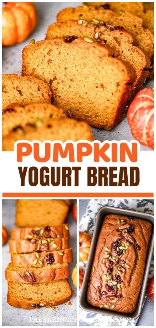 Pumpkin Greek Yogurt Bread