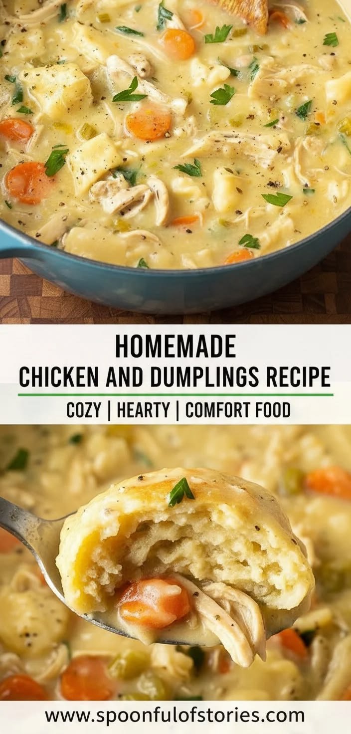 Homemade Chicken And Dumplings Recipe