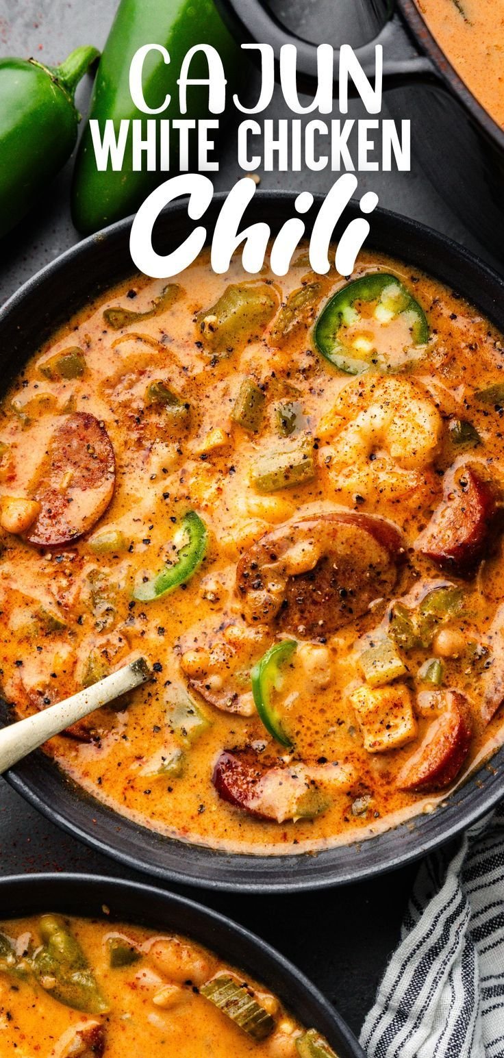 Cajun White Chicken Chili