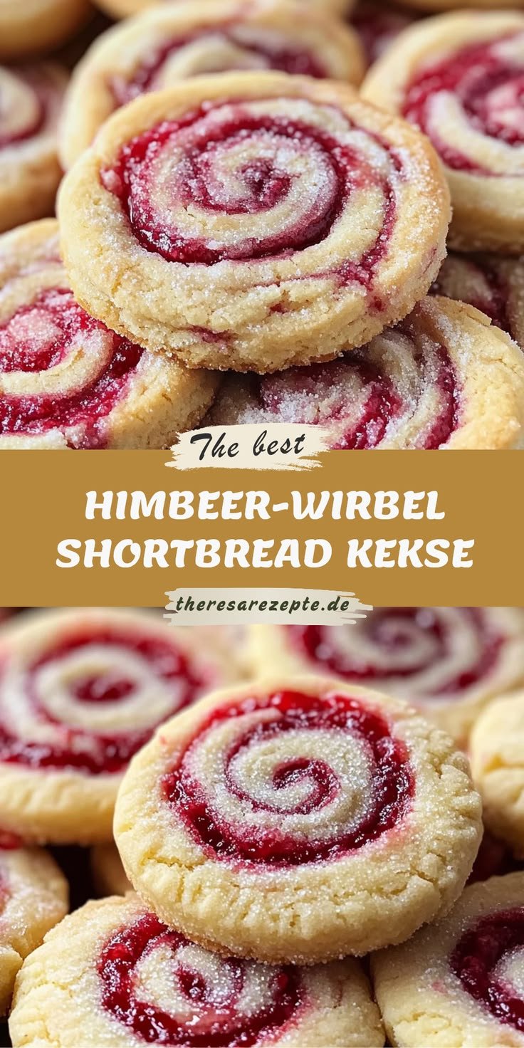 Rezept Für Himbeer-Wirbel Shortbread Kekse