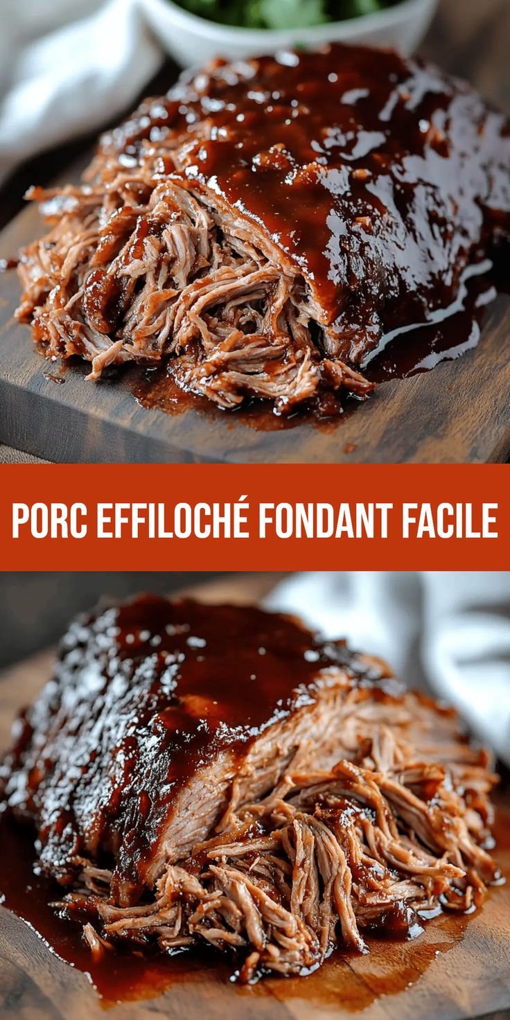 Le Porc Effiloché Qui Fond En Bouche Facilement