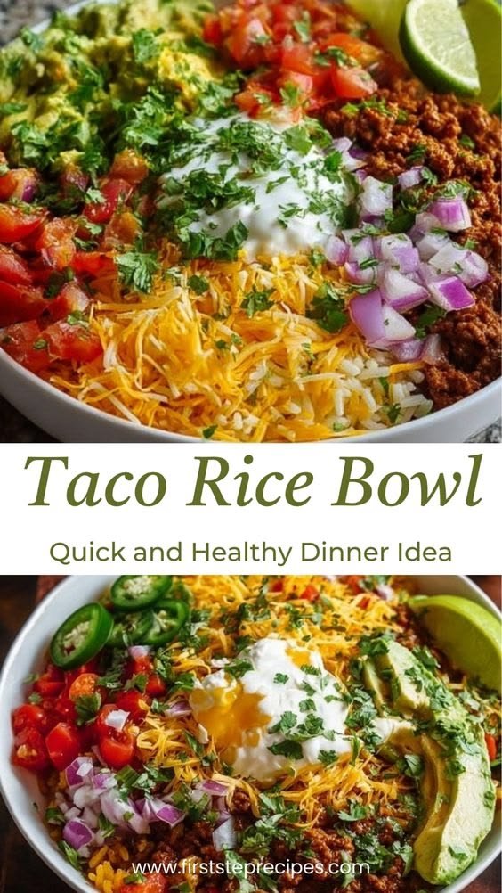 Easy Taco Rice Bowl