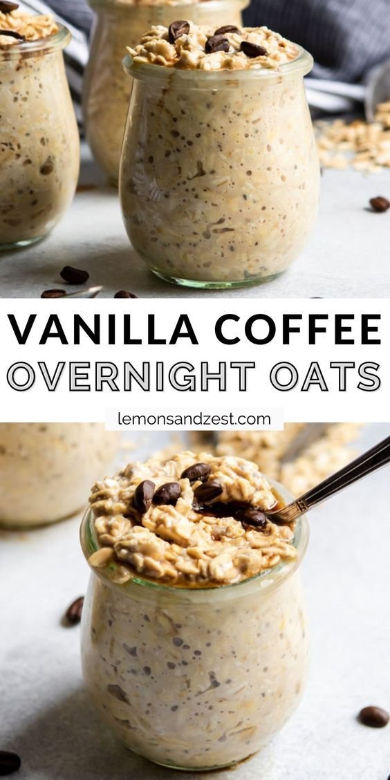 Vanilla Cold Brew Coffee Overnight Oats