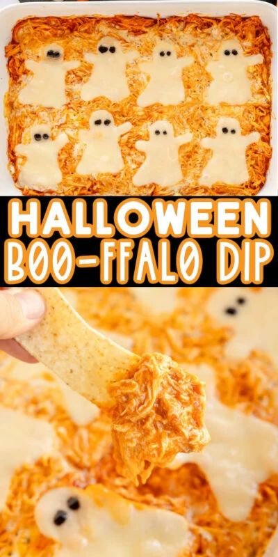 Halloween Boo-ffalo Chicken Dip