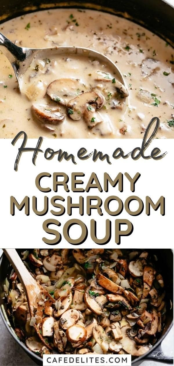 Homemade Cream of Mushroom Soup
