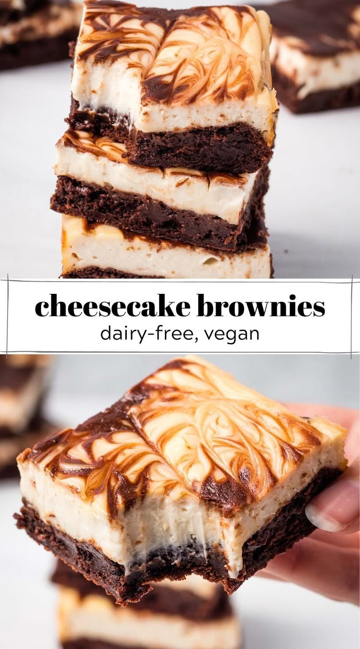 Vegan Cheesecake Brownies