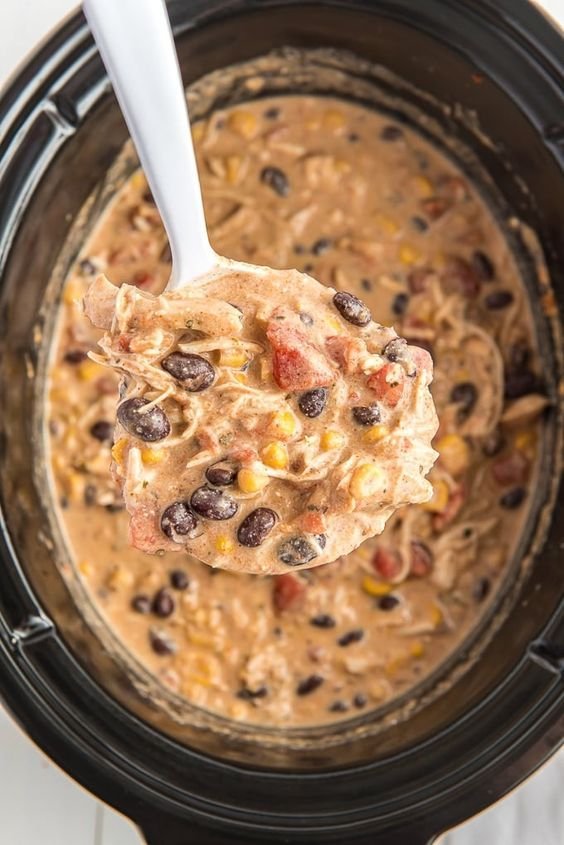 Slow Cooker Tex Mex Shredded Chicken Recipe | Easy and Delicious | Creamy shredded chicken crockpot, Creamy crockpot mexican chicken, Slow cooker creamy mexican chicken