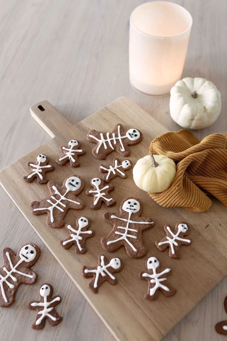 Einfaches Halloween-Rezept: Skelett-Plätzchen