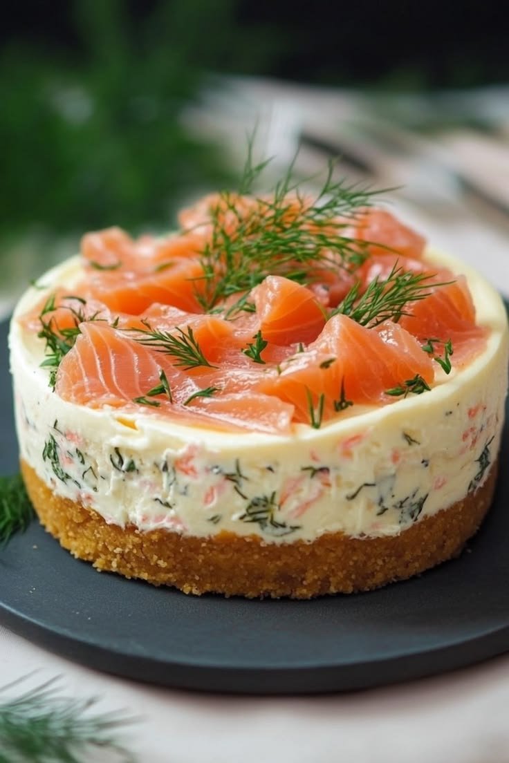 Cheesecake Au Saumon Fumé