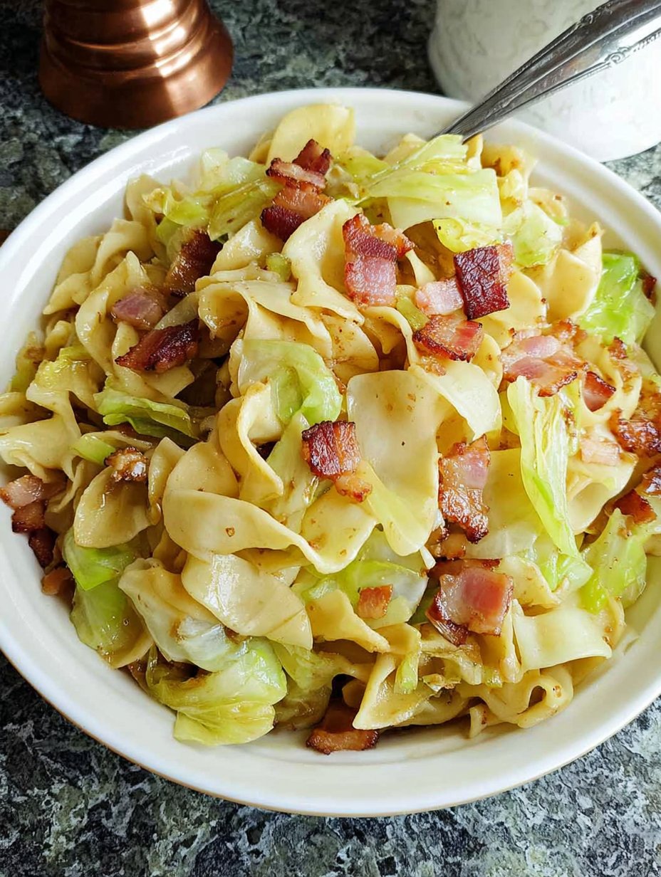 Haluski Authentique : Recette de Confort avec Bacon, Chou et Nouilles Facile