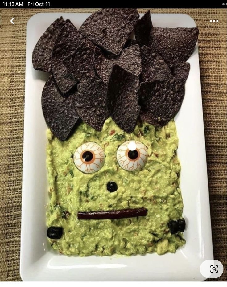 Frankenstein themed snacks | Halloween birthday food ideas, Spooky night food ideas, Spooky snacks