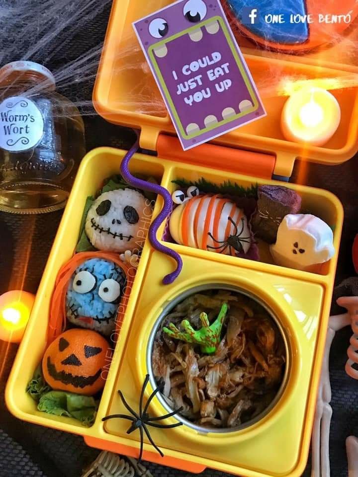 Halloween bento box ideas | Halloween kids lunch, Halloween lunch box, Food halloween