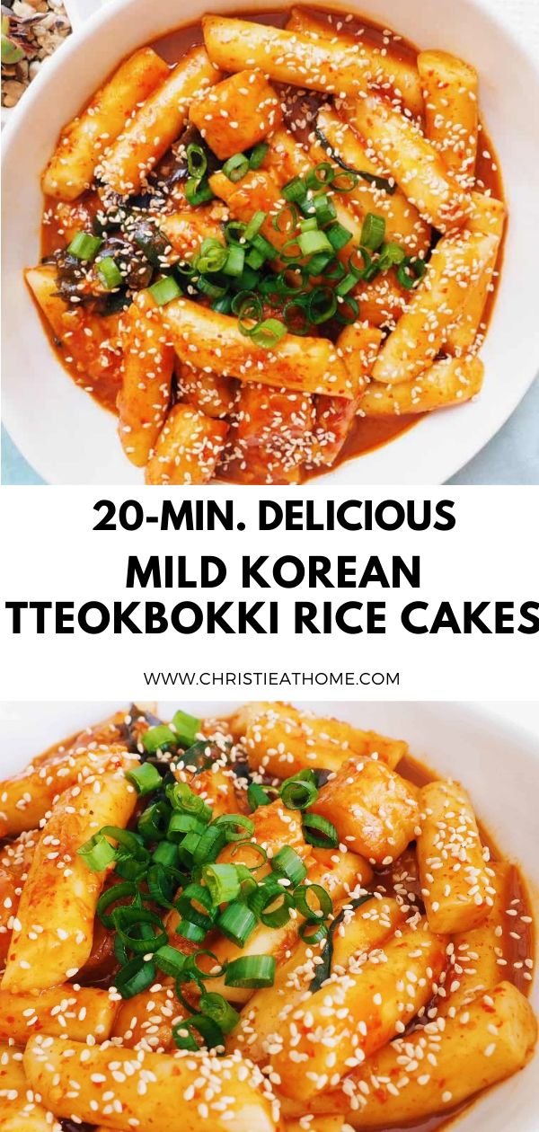 20 min. Mild Korean Tteokbokki Rice Cakes