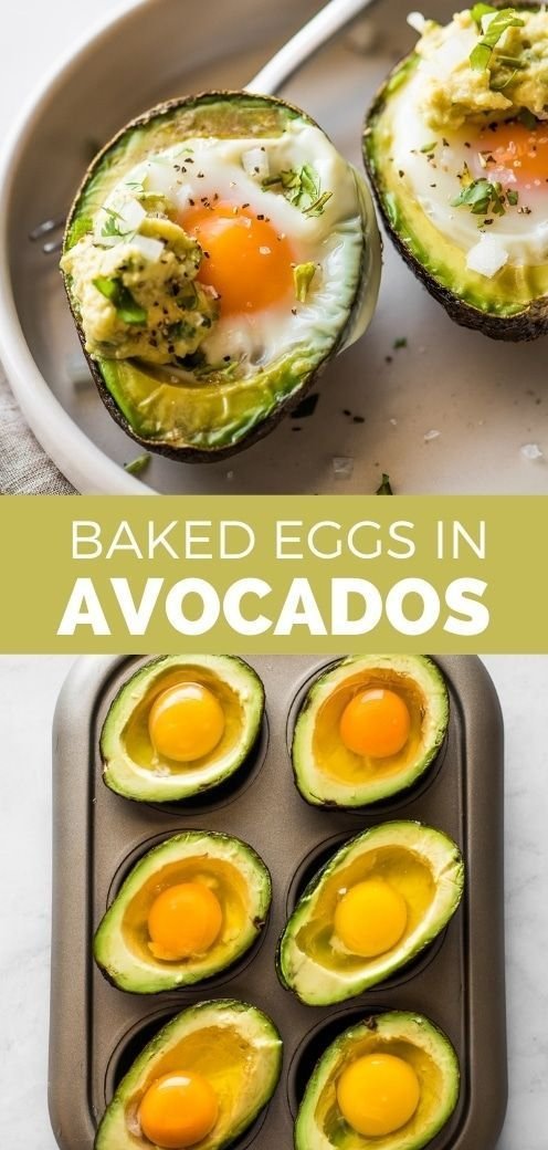 Avocado Egg Bake: Easy and Filling Breakfast Recipe | Baked Egg Avocado Cups, Healthy Meals Baked in Avocado, Egg in the Shell Breakfast