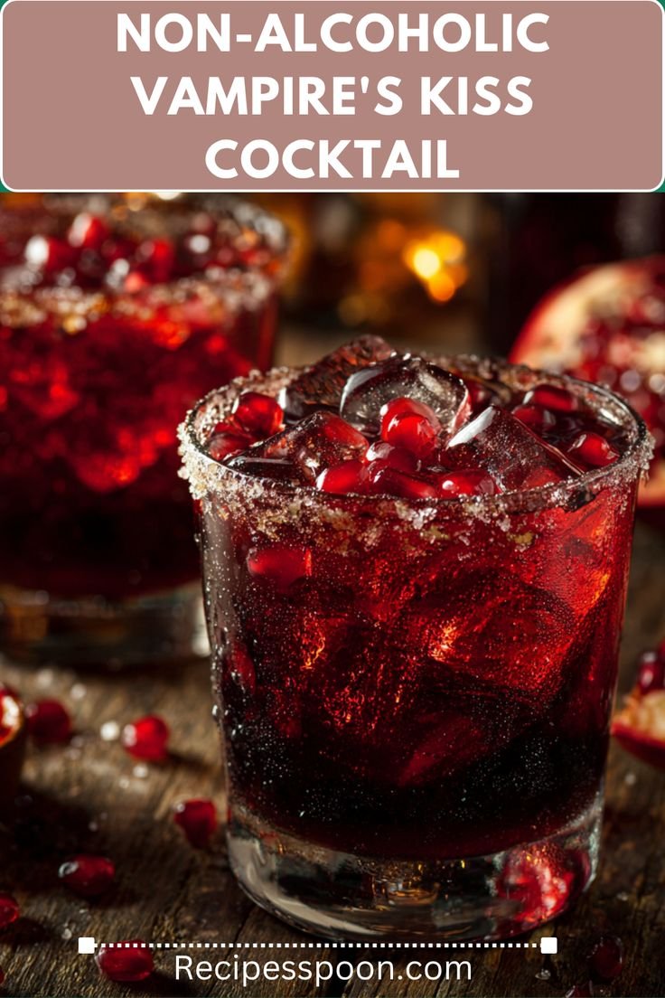 Easy Non-Alcoholic Vampire’s Kiss Cocktail (Zero Alcohol, All Flavor)