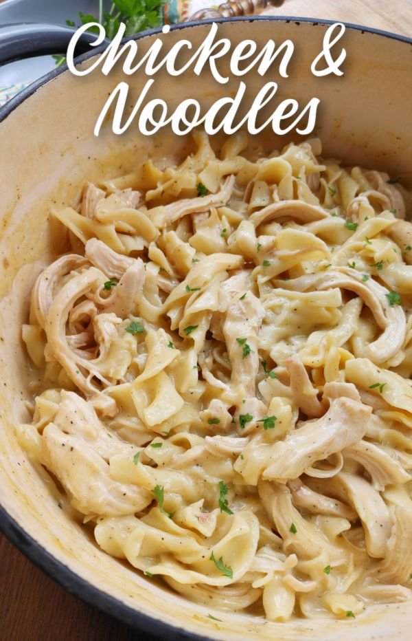 Chicken & Noodles (Stove-Top or Crock Pot)
