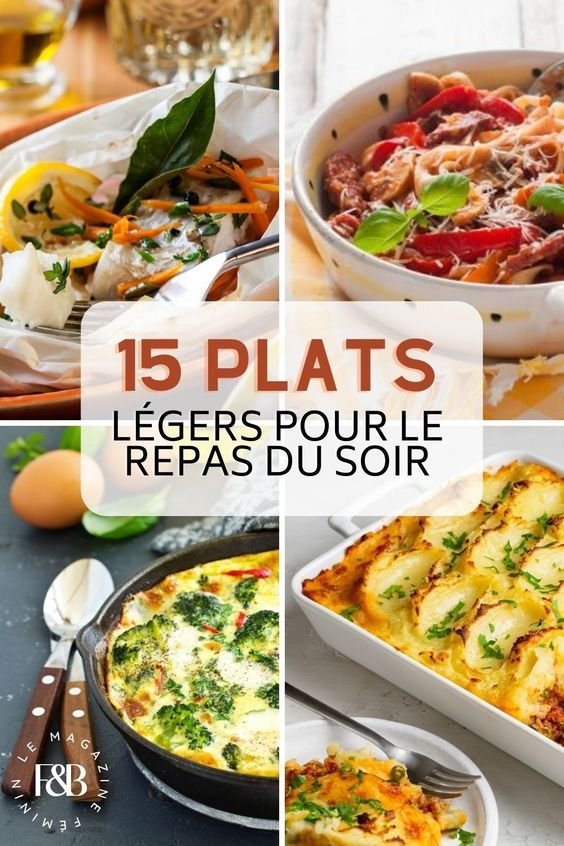 15 plats légers express pour le repas du soir