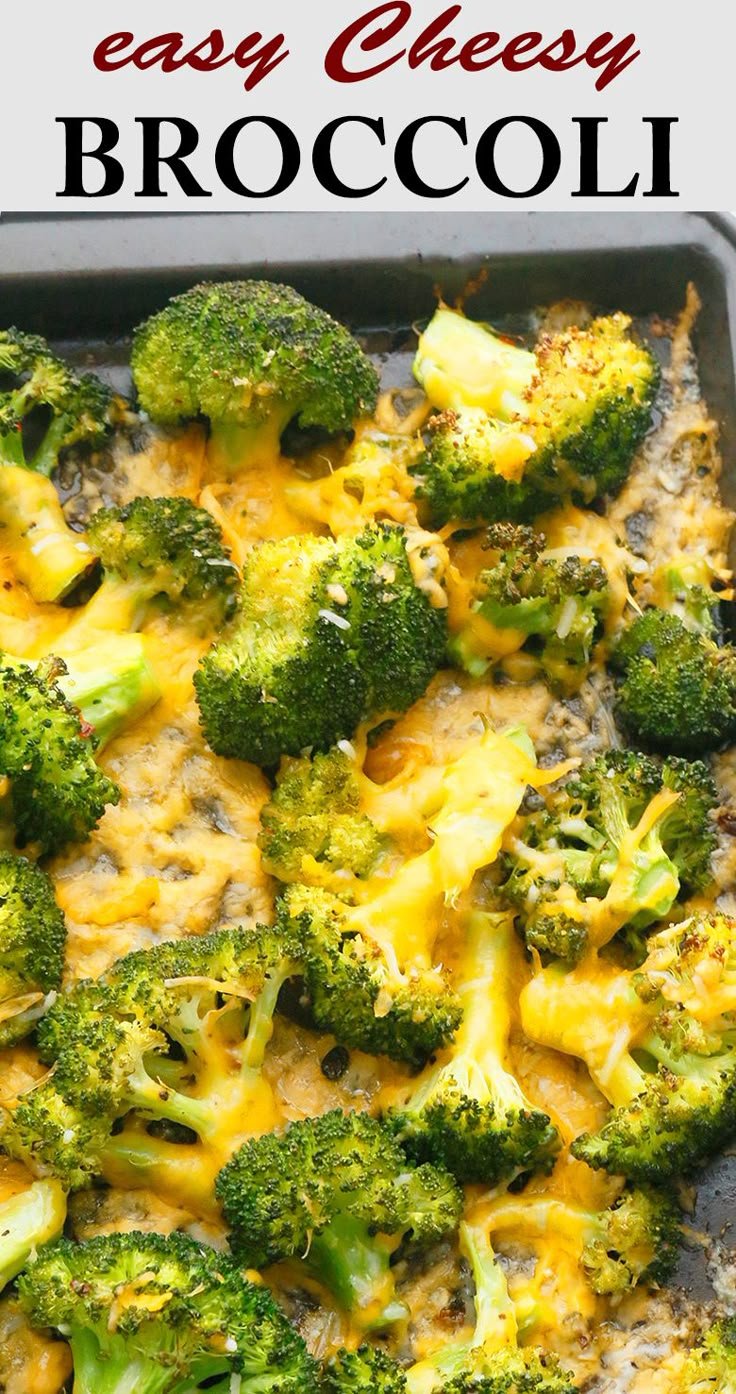 Roasted Cheesy Broccoli Side Dish