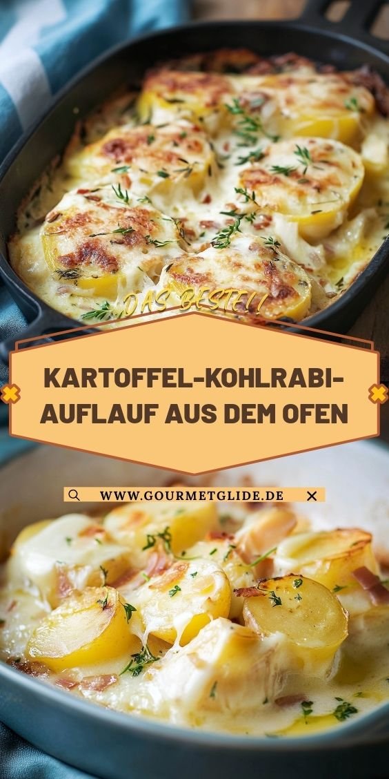 Kartoffel-Kohlrabi-Auflauf aus dem Ofen