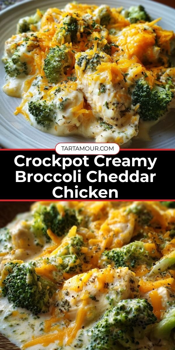 Crockpot Creamy Broccoli Cheddar Chicken