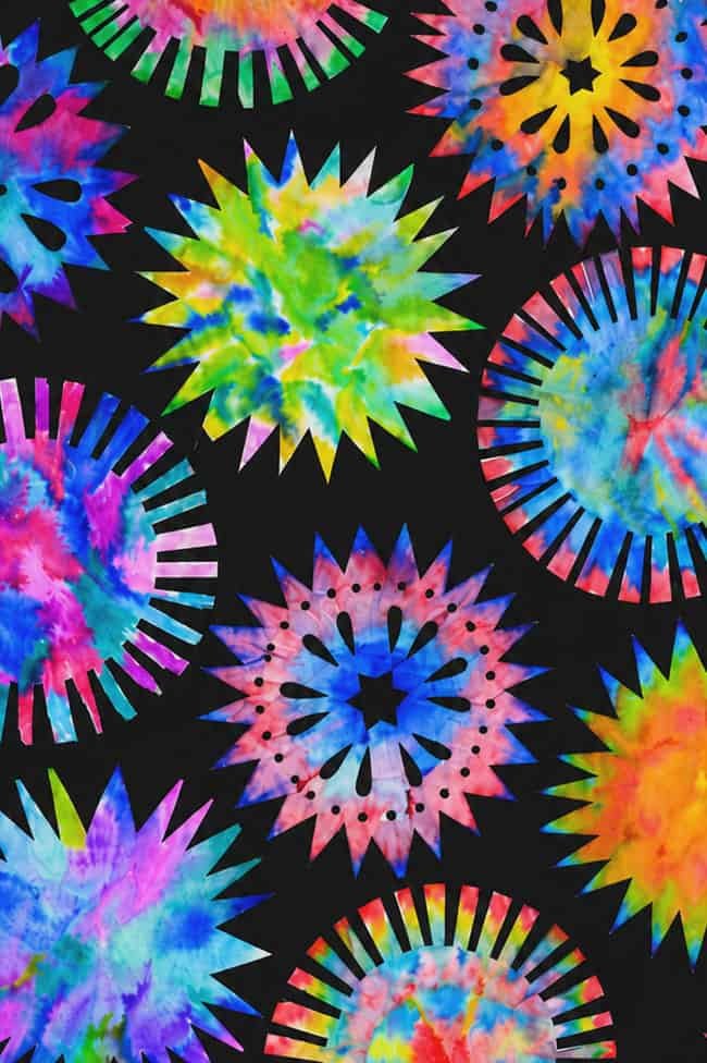 How to Make Coffee Filter Fireworks
