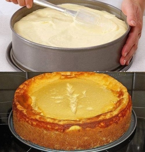 Omis Rahmkuchen mit Vanillepudding