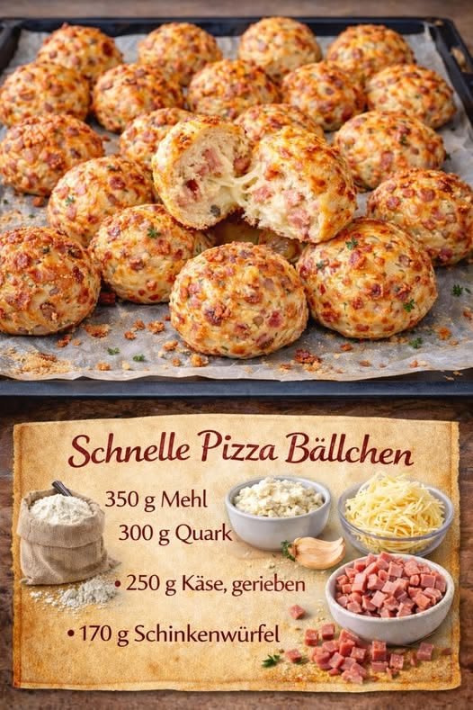 Suchtfaktor Garantiert, schnelle Pizza Bällchen - Kochen Mit Uns