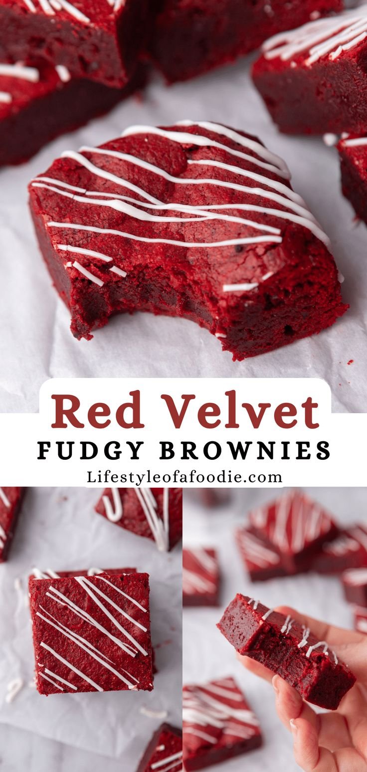 Fudgy Red Velvet Brownies