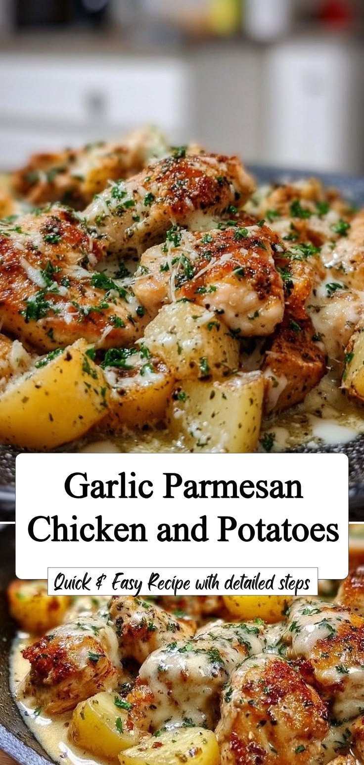 Secrets to Crispy Garlic Parmesan Chicken and Irresistibly Creamy Potatoes