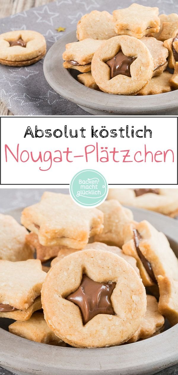 Gefüllte Nougat-Plätzchen | Backen macht glücklich