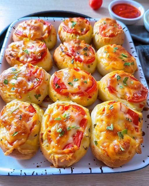 Gefüllte Pizzarollen