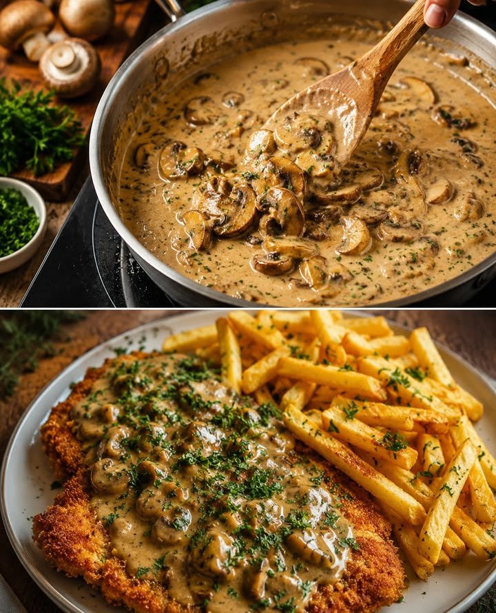 Schwarzwälder Jägersauce mit Champignons – Lecker & Cremig