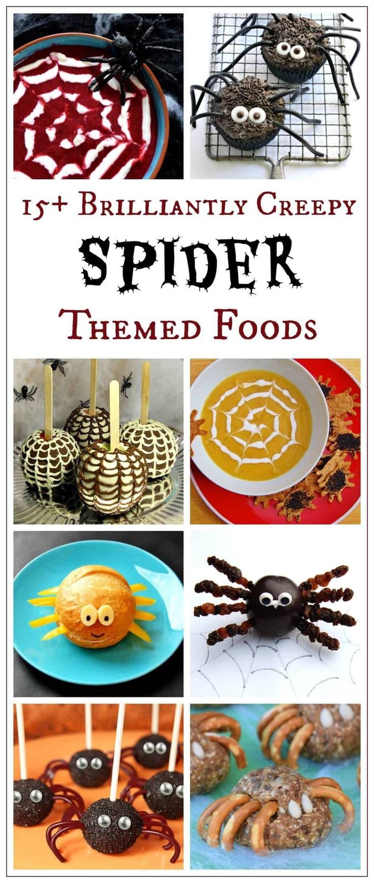 15+ Awesome Spider Themed Foods for Halloween