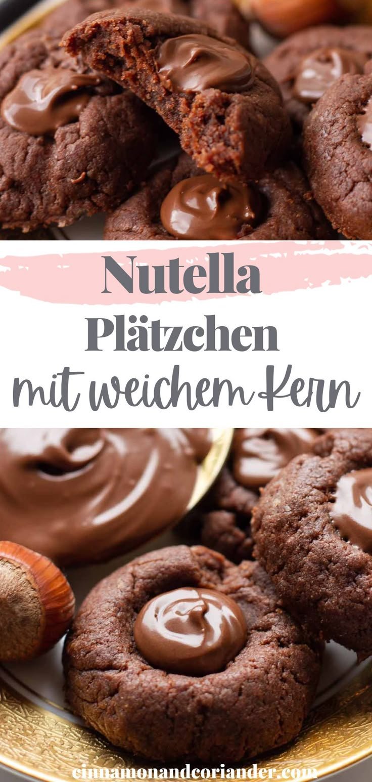 Nutella Kekse - Kekse mit Nutella Füllung