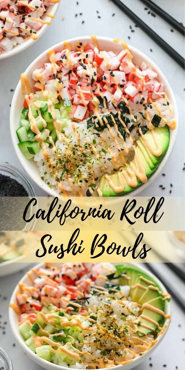 California Roll Sushi Bowls